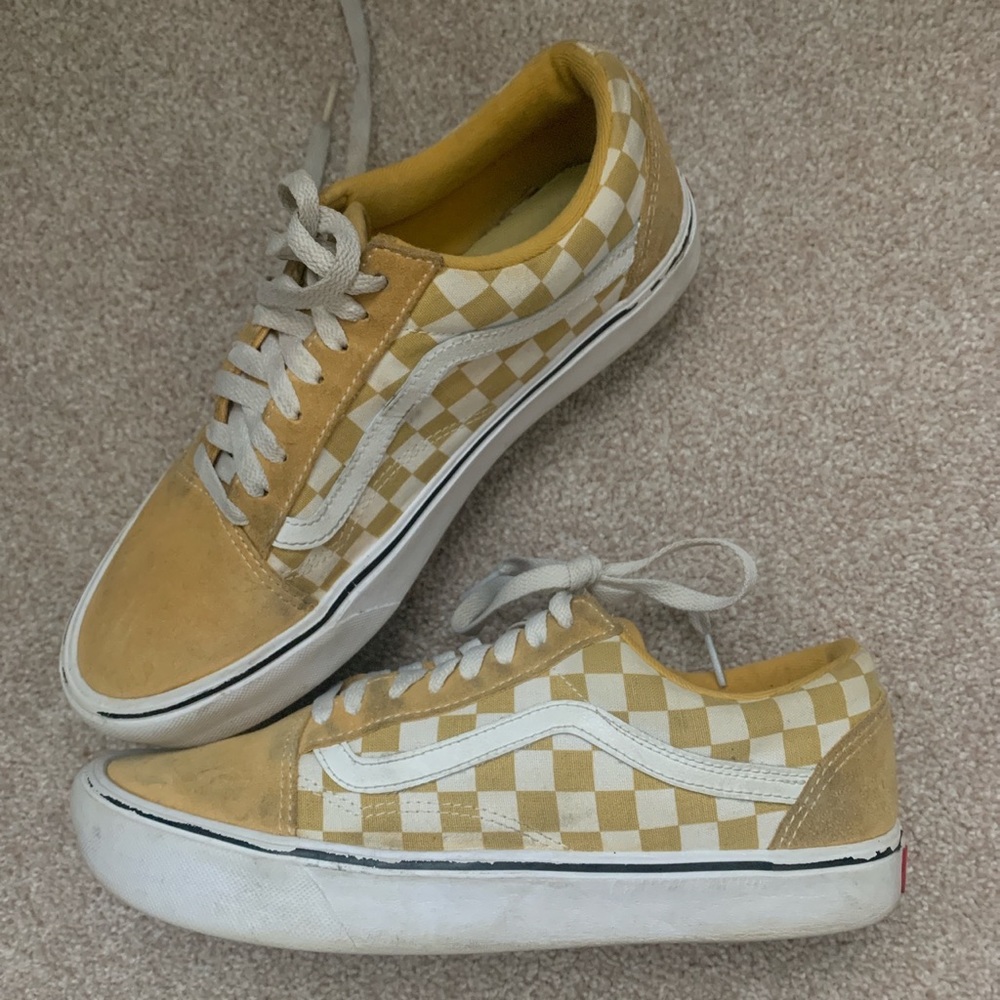 Vans Old Skool Low- Checkered Yellow